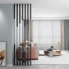 7-Piece Freestanding Room Divider, Privacy Screen with Metal Slat Posts, 155–300 cm, 5 Styles view 1