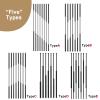 7-Piece Freestanding Room Divider, Privacy Screen with Metal Slat Posts, 155–300 cm, 5 Styles view 2
