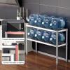SZITW Double Stainless Steel Workbench with Adjustable Shelves, 80 x 40 x 60 cm view 3