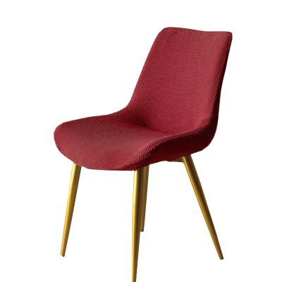 Stretch Dining Chair Slipcovers, Removable Armless Covers, Wine Red 2