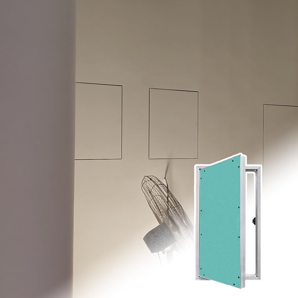 Adjustable Drywall Inspection Hatch with Push-Open Closure, 32 x 36, 24 x