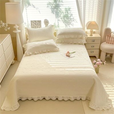 Highdi Quilted Reversible Bedspread for Double or Single Beds, Beige, 150 x 230 cm