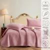 Highdi Quilted Reversible Bedspread for Double or Single Beds, Beige, 150 x 230 cm view 3