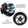 JECOMPRIS 2-Piece LED Light-Up Aluminum Alloy Rear Replacement Wheels for Kick Scooters view 3