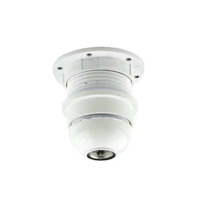 VoltShine E27 Lamp Socket, 4 A, White, Durable Plastic