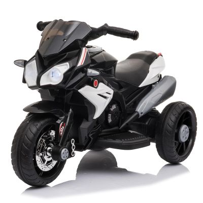 LEADZM Electric Ride-On Motorcycle, 6V 7Ah Electric Tricycle for Children Ages 3–6 (Black)