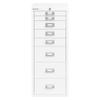 Bisley Multidrawer Lockable Metal Drawer Cabinet, Traffic White view 1