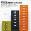 Bisley Multidrawer Lockable Metal Drawer Cabinet, Traffic White view 4
