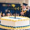 2025 Graduation Cupcake Toppers, Black and Gold view 3
