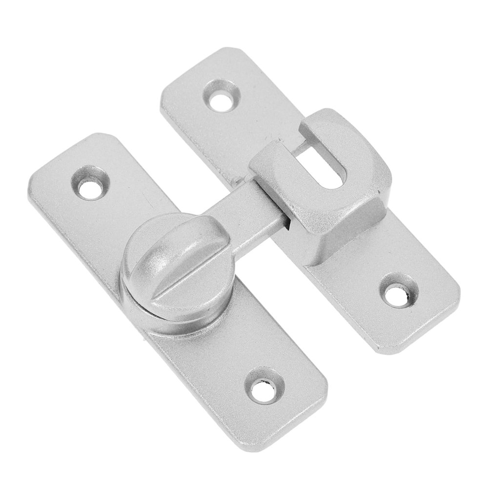 Aluminum Alloy Door Latch, 1 Set, 56 mm Hole Spacing, Silver