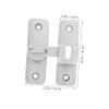 Aluminum Alloy Door Latch, 1 Set, 56 mm Hole Spacing, Silver view 2