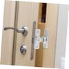 Aluminum Alloy Door Latch, 1 Set, 56 mm Hole Spacing, Silver view 4
