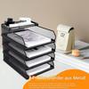 Desktop Paper Organizer, Vertical Sliding File Holder view 3
