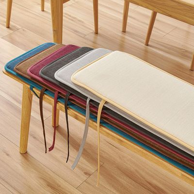 DUOLEH Bench Cushion for Indoor Furniture, Washable, Non-Slip, Coffee, 200 x 30 x 2 cm