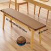 DUOLEH Bench Cushion for Indoor Furniture, Washable, Non-Slip, Coffee, 200 x 30 x 2 cm view 4