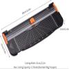 ININOSNP Stackable A4 Paper Cutter, Portable, 12.2-Inch Cutting Length view 2