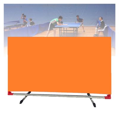 YINMAN Table Tennis Barrier, Foldable Ping-Pong Table Fence, Portable Temporary Divider for Indoor and Outdoor Use (Orange, 140 x 80 cm, 1 Piece)