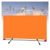 YINMAN Table Tennis Barrier, Foldable Ping-Pong Table Fence, Portable Temporary Divider for Indoor and Outdoor Use (Orange, 140 x 80 cm, 1 Piece) view 1