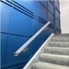 Clear Acrylic Wall-Mounted Stair Railing with Stainless Steel Brackets for 5.5 m Staircase view 1
