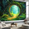 Fantasy Enchanted Forest Tree Gate Non-Woven Photo Wallpaper, 200 x 140 cm view 3