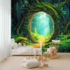 Fantasy Enchanted Forest Tree Gate Non-Woven Photo Wallpaper, 200 x 140 cm view 4