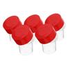 Round Plastic Stamp Box for School and Office, 5-Pack view 1