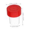 Round Plastic Stamp Box for School and Office, 5-Pack view 2