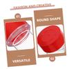 Round Plastic Stamp Box for School and Office, 5-Pack view 3