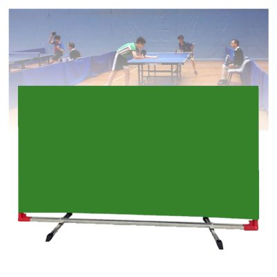 YINMAN Table Tennis Barrier, Foldable Ping-Pong Table Fence, Portable Temporary Divider for Indoor and Outdoor Use (Green, 140 x 80 cm/8 Pieces)