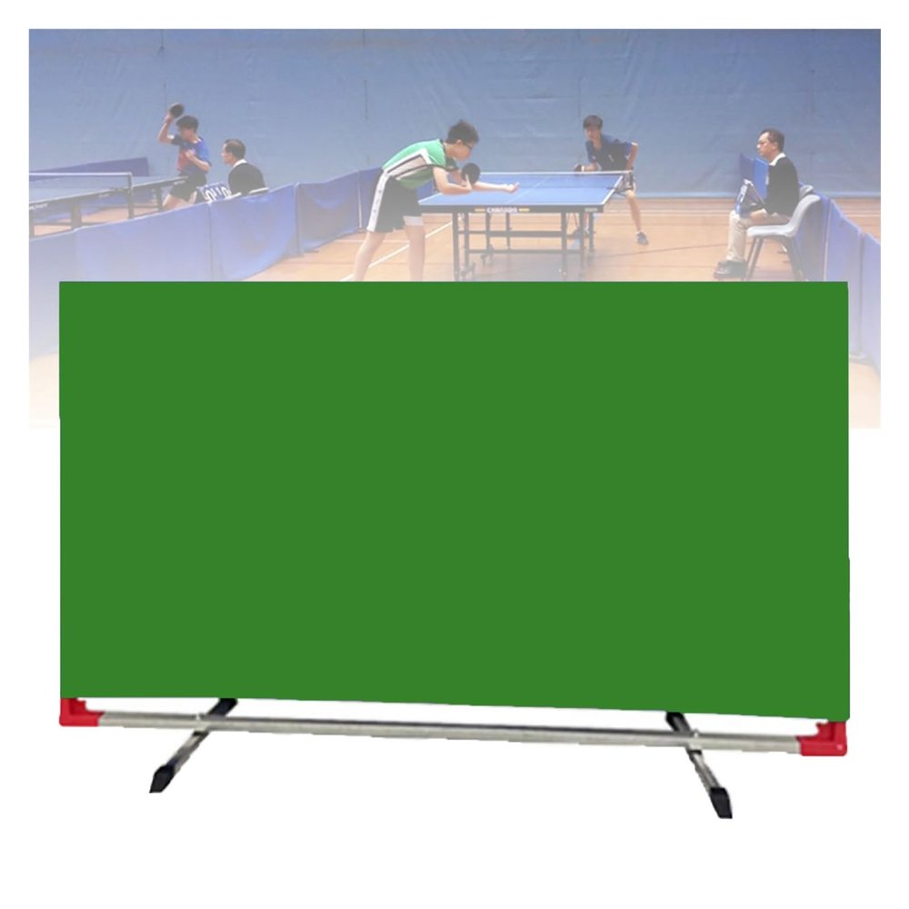 YINMAN Table Tennis Barrier, Foldable Ping-Pong Table Fence, Portable Temporary Divider for Indoor and Outdoor Use (Green, 140 x 80 cm/8 Pieces)
