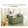 GUOXIAD Woven Storage Basket with Handles, Natural Grass, Large view 3