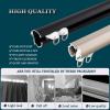 Ceiling-Mounted Room Divider Curtain Track, Heavy-Duty, Black, 2.8 m (1.4 m) view 4