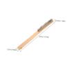 TOPBATHY Stainless Steel Wire Brush with Wooden Handle for Removing Rust and Paint view 2