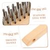TOPBATHY Stainless Steel Wire Brush with Wooden Handle for Removing Rust and Paint view 4