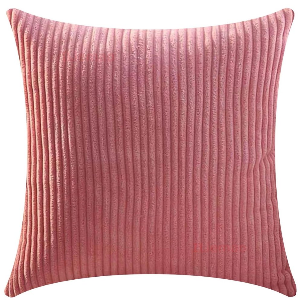 Decorative Pillow Cover with Zipper, Peach, 90 × 90 cm