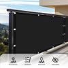 Waterproof Rectangular Sun Shade Sail 55 x 300 cm, White view 2