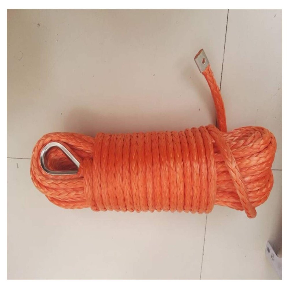 Orange Synthetic Winch Rope, 12 mm x 30 m