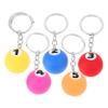 PVC and Metal Billiard Ball Keychains, 5-Pack, for Bags view 1