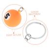 PVC and Metal Billiard Ball Keychains, 5-Pack, for Bags view 3