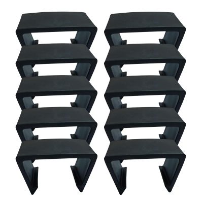Couch Clamps for Rattan Furniture, Adjustable Black Fasteners, 2.48 x 1.38 x 1.46 in