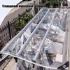 Durable Transparent PVC Tarp with Grommets, 0.35 mm Thick, Waterproof Outdoor Cover, Balcony Rain Curtain and Camping Tent Sidewall, Customizable Size (2.6 m x 3.2 m) view 2