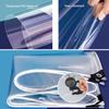 Durable Transparent PVC Tarp with Grommets, 0.35 mm Thick, Waterproof Outdoor Cover, Balcony Rain Curtain and Camping Tent Sidewall, Customizable Size (2.6 m x 3.2 m) view 3