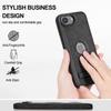 BinBoom Leather Phone Case for iPhone 16e/17e with Stand, Black view 3