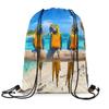 Loussiesd Parrot Wild Birds Drawstring Gym Sack, 33 x 40 cm, Seaside Birds view 1