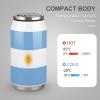 Yelolyio Argentina National Flag Travel Coffee Mug, Stainless Steel, with Lid and Straw view 3