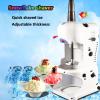 Snow Cone Machine, 350 W Commercial Electric Ice Shaver, Blue view 3
