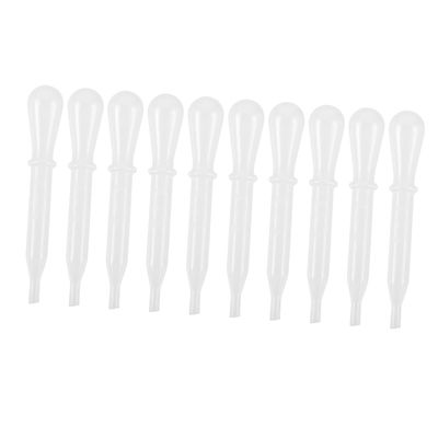 10 Small White Plastic Pipettes, 1.5 mL