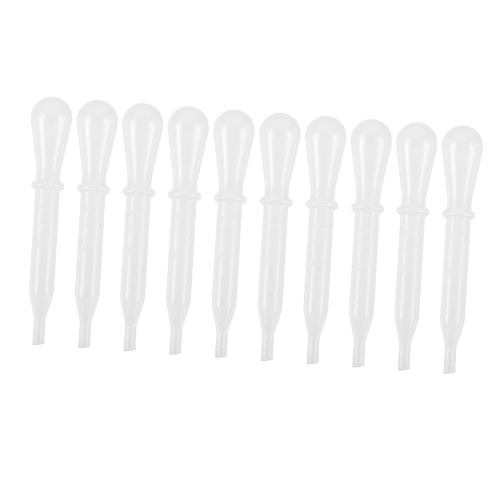 10 Small White Plastic Pipettes, 1.5 mL