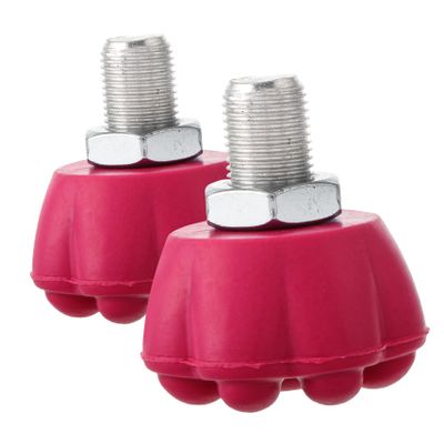 Toddmomy 2-Piece Roller Skate Brake Stops with Screws, Cat Paw-Shaped Rubber Toe Stoppers for Quad Skates