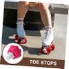 Toddmomy 2-Piece Roller Skate Brake Stops with Screws, Cat Paw-Shaped Rubber Toe Stoppers for Quad Skates view 3